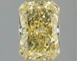 Fancy Yellow Radiant Cut 1.91ct Vs1 Lab Diamond