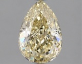 Fancy Yellow Pear Cut 1.55ct Vs1 Lab Diamond