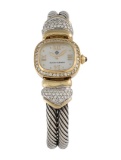 David Yurman Cable 18k Gold Mop Dial Women's 21mm