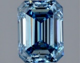 Fancy Blue Emerald Cut 2.22ct Si1 Lab Diamond