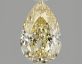Fancy Yellow Pear Cut 1.53ct Vs2 Lab Diamond