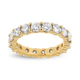 14k Gold 3.00ct Diamond Shared Prong Eternity Band