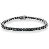 Stunning 1.00ct Blue Diamond Tennis Bracelet