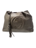 Gucci Soho Grey & Metallic Leather Shldr Bag