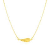 14k Gold Angel Wing Necklace