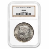 1921 2x2 Alabama Centennial Half Dollar Ms-65 Ngc