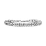 Elegant 1.00ct Diamond Double Link Tennis Bracelet