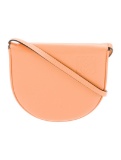 Loewe Orange Leather Flap Cls Crossbody Bag