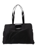 Bvlgari Blk Nylon Silver-tone Hdw Snap Shldr Bag