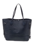 Louis Vuitton Neverfull Mm Blue Epi Tote