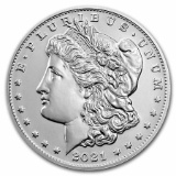 2021 Morgan Silver Dollar W/ Box & Coa Bu