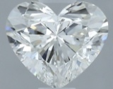 Gia Certified Heart Cut .50ct Vvs1 Diamond