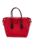 Louis Vuitton Freedom Red Lthr Zip Cls Top Hdl Bag