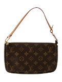 Louis Vuitton Mono Pochette Acc. Brn Top Hdl Bag