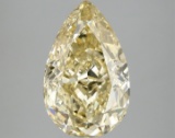 Fancy Yellow Pear Cut 5.08ct Vs1 Lab Diamond