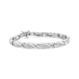Striking 1.00ct Diamond X-link Bracelet