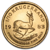 1983 South Africa 1/10 Oz Gold Krugerrand