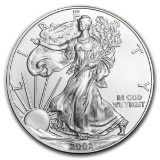 2002 1 Oz American Silver Eagle Bu