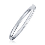 14k White Gold Classic Bangle