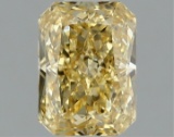 Fancy Yellow Radiant Cut 1.04ct Vs2 Lab Diamond