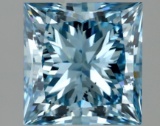 Fancy Blue Princess Cut 2.45ct Vs2 Lab Diamond