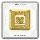 1oz Gold Square Geiger Edelmetalle Capsuled Assay