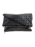 Mcm Grey Leather Zip Gold-tone Hdw Crossbody Bag