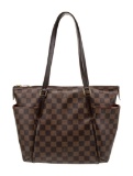 Louis Vuitton Damier Ebene Totally Ctd Canvas Tote