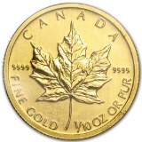 2011 Canada 1/10 Oz Gold Maple Leaf Bu