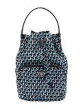 Prada Saffiano Leather Drawstring Bucket Bag