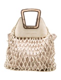 Dolce & Gabbana Gold & Metallic Lthr Top Hdl Bag