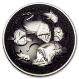 2024 Niue 5 Oz Silver Proof Creatures Of The Abyss