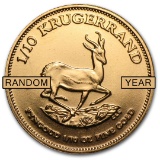 South Africa 1/10 Oz Gold Krugerrand (random Year)