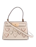 Tory Burch Graphic Neut Lthr Scalloped Shldr Bag