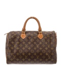 Louis Vuitton Speedy 35 Ctd Canvas Top Hdl Bag