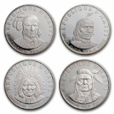 1971 Haiti Silver 10 Gourdes Native American Proof