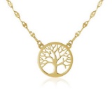 14k Gold Tree Of Life Necklace