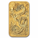 2024 1 Oz Gold Dragon Rectangular Coin Bu