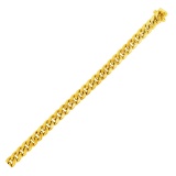 14k Gold Semi Solid Miami Cuban Bracelet