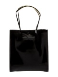 Salvatore Ferragamo Blk Leather Clasp Evening Bag
