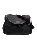 Gucci Gg Black Canvas Tonal Hdw Zip Weekender Bag