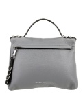 Marc Jacobs Grey Leather Gold-tone Hdw Top Hdl Bag