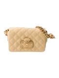 Marc Jacobs Neut Leather Chain-link Top Hdl Bag