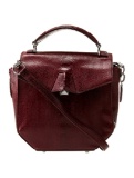 Alexander Wang Red Leather Push-lock Cls Shldr Bag