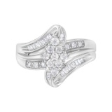 10k Gold .56ct Diamond Cluster Ring