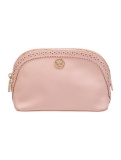Tory Burch Pink Leather Gold-tone Hdw Zip Clutch