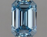 Fancy Blue Emerald Cut 2.04ct Vs2 Lab Diamond