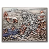 2022 Rep. Of Chad 2 Oz Silver The White Tiger