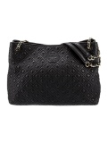 Tory Burch Blk Leather Chain-link Shldr Bag