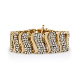 14k Gold 15.00ct Diamond S-link Bracelet